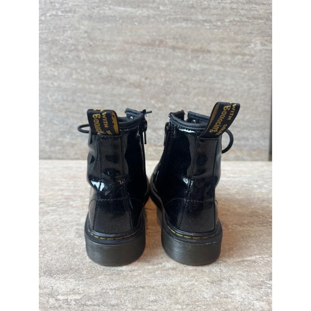 Doc Marten's‎ Girls Size 2 Black Glitter Fairy Grunge Excellent Condition
